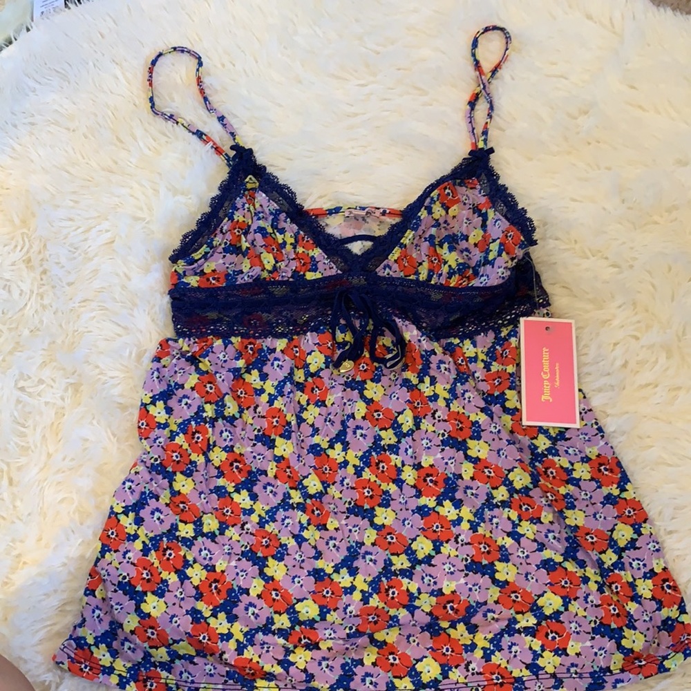 NWT Juicy Couture Cami and Shorts Sleep Set sz M - Picture 2 of 7